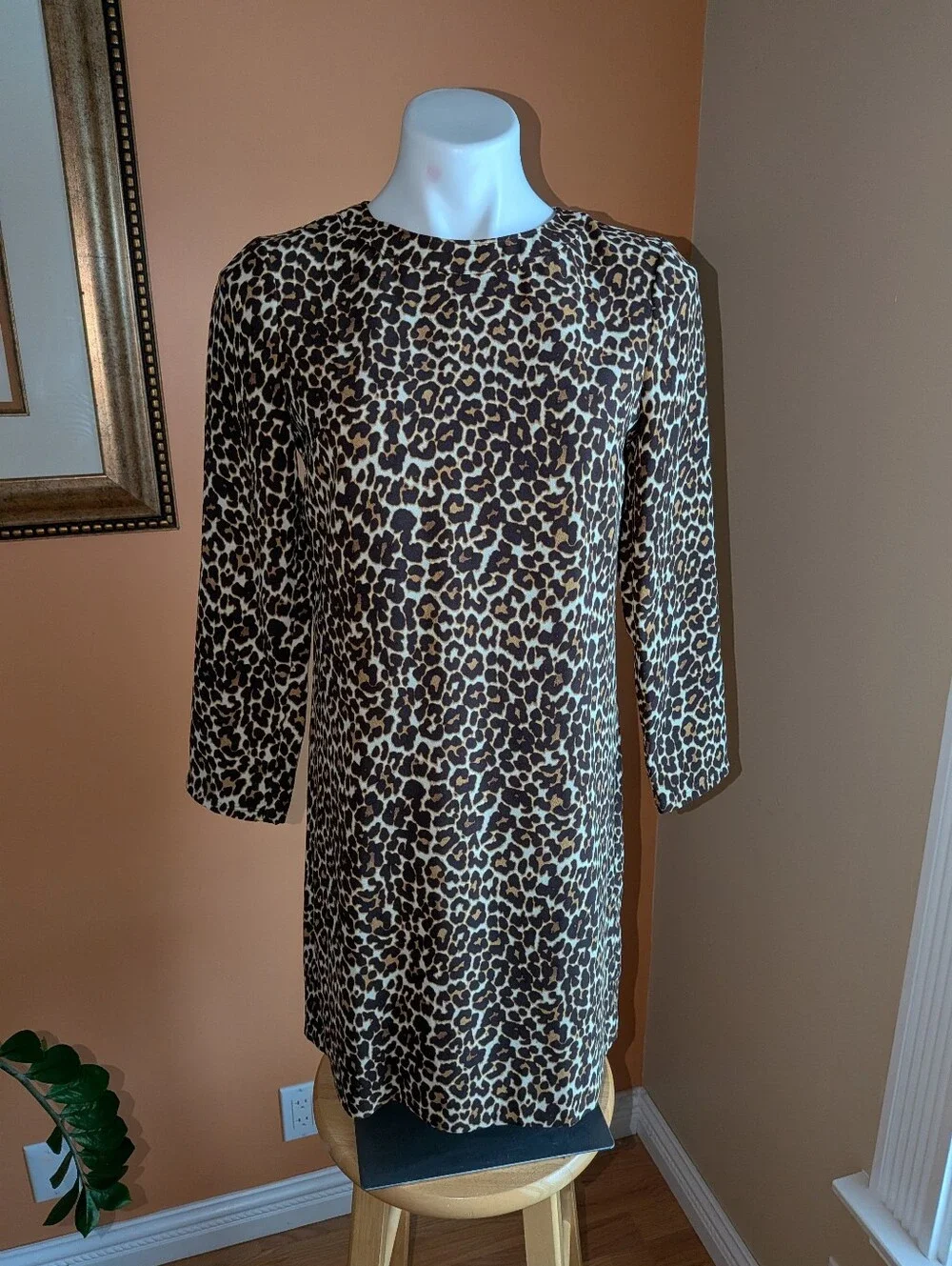 J.Crew Leopard Print Shift Dress - Brown Size O
